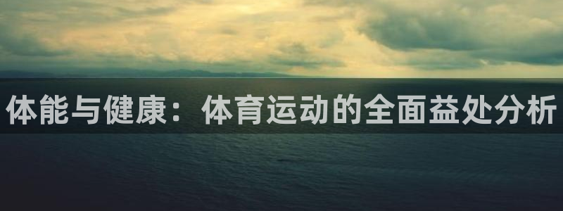 3377体育官方正版app开户：体能与健康：体育运动的全面益