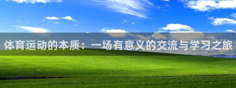  3377体育为什么提不出来：体育运动的本质：一场有意义的交流