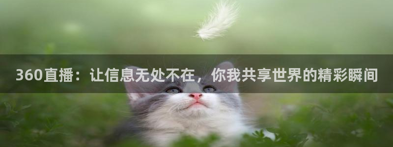 河豚直播体育app下载：360直播：让信息无处不在，你我共享世界的精彩瞬间